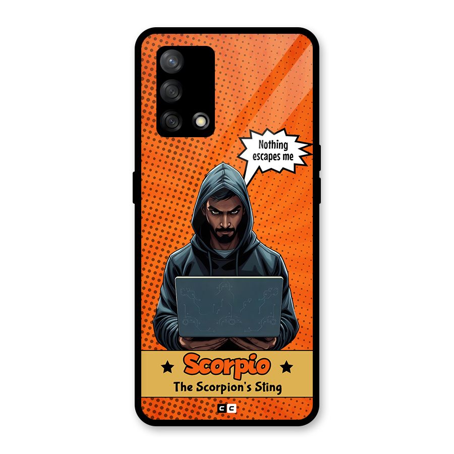 Scorpio Warning Glass Back Case for Oppo F19