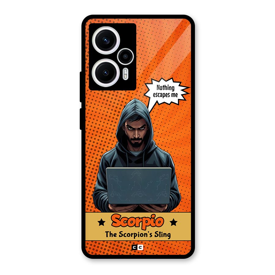 Scorpio Warning Glass Back Case for Poco F5