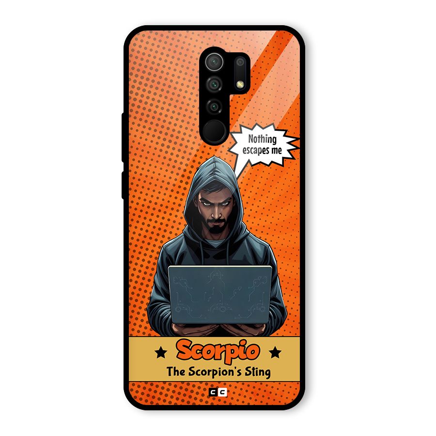 Scorpio Warning Glass Back Case for Poco M2