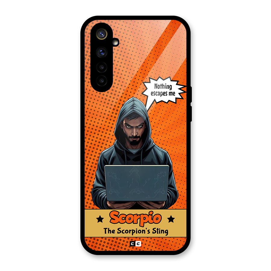 Scorpio Warning Glass Back Case for Realme 6