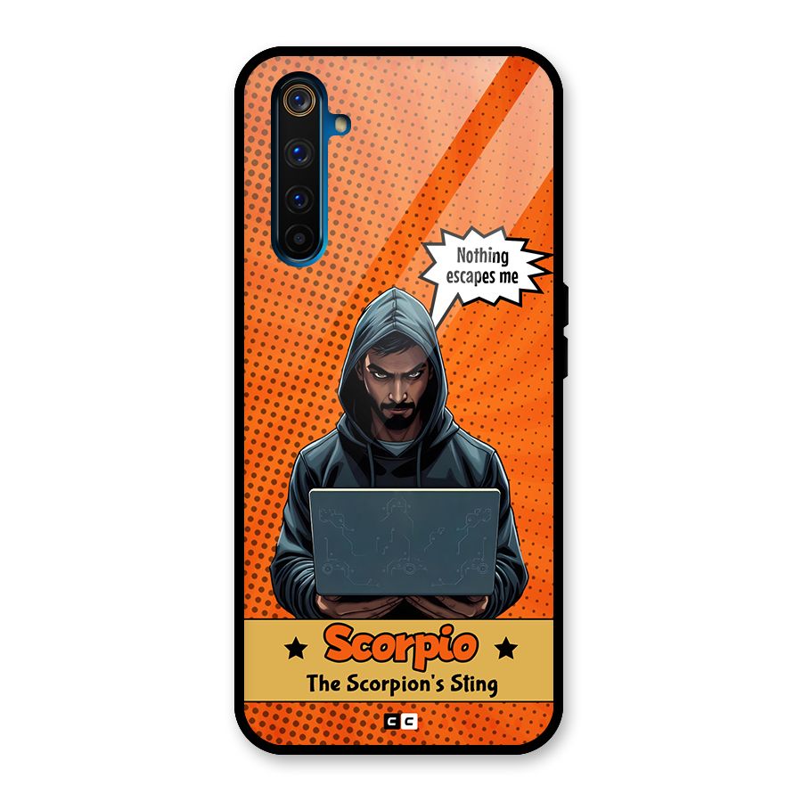 Scorpio Warning Glass Back Case for Realme 6 Pro