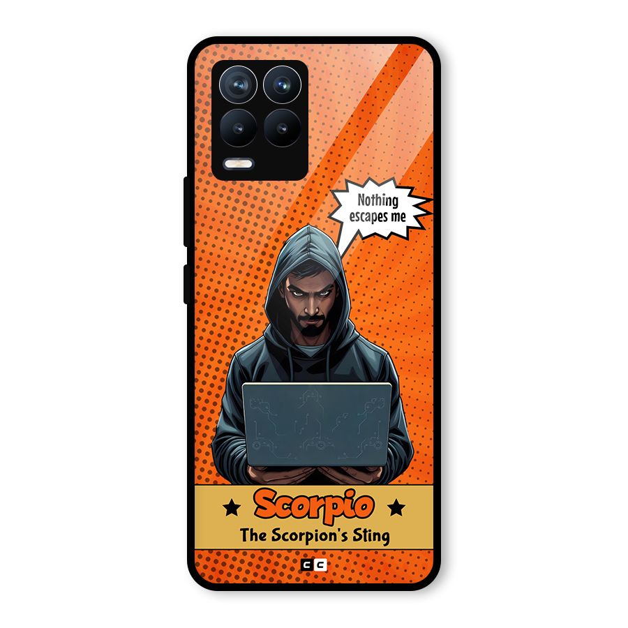Scorpio Warning Glass Back Case for Realme 8 Pro
