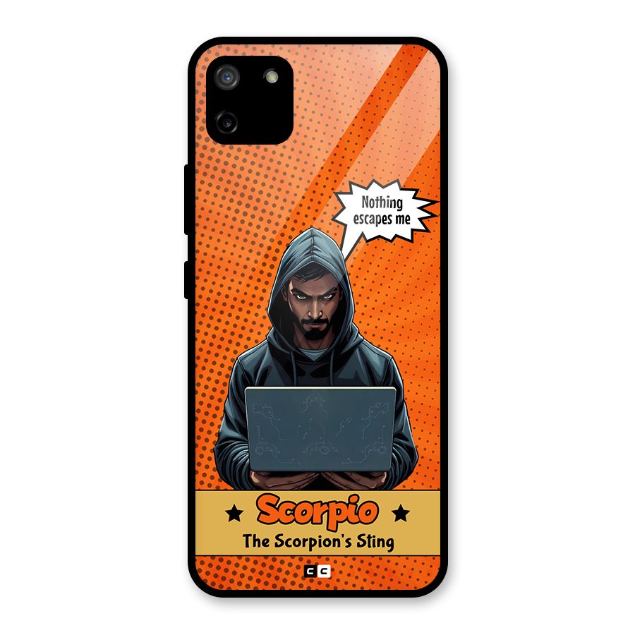 Scorpio Warning Glass Back Case for Realme C11