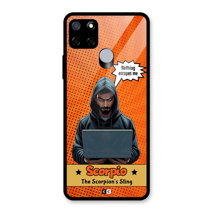 Scorpio Warning Glass Back Case for Realme C12