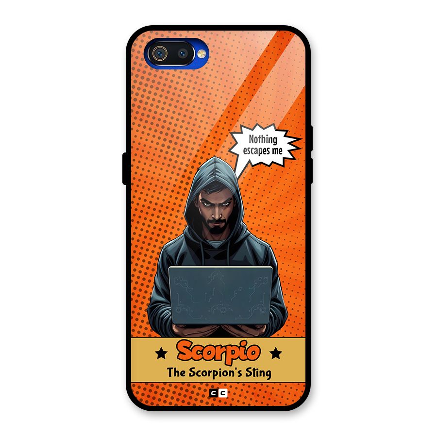 Scorpio Warning Glass Back Case for Realme C2