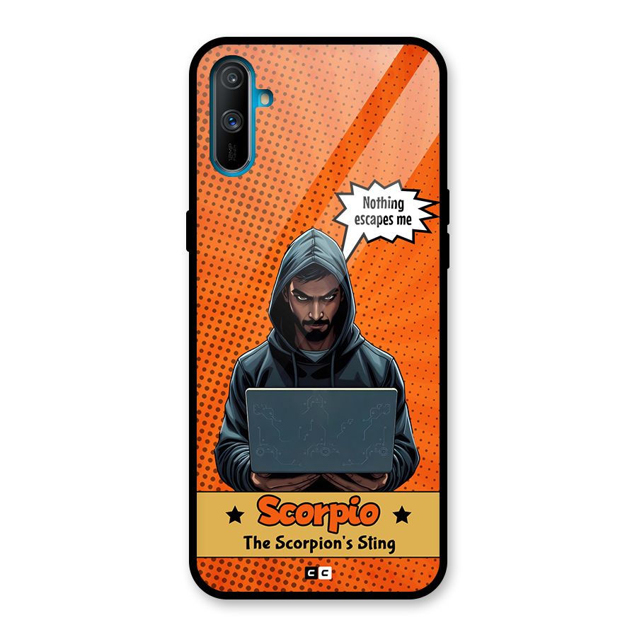 Scorpio Warning Glass Back Case for Realme C3