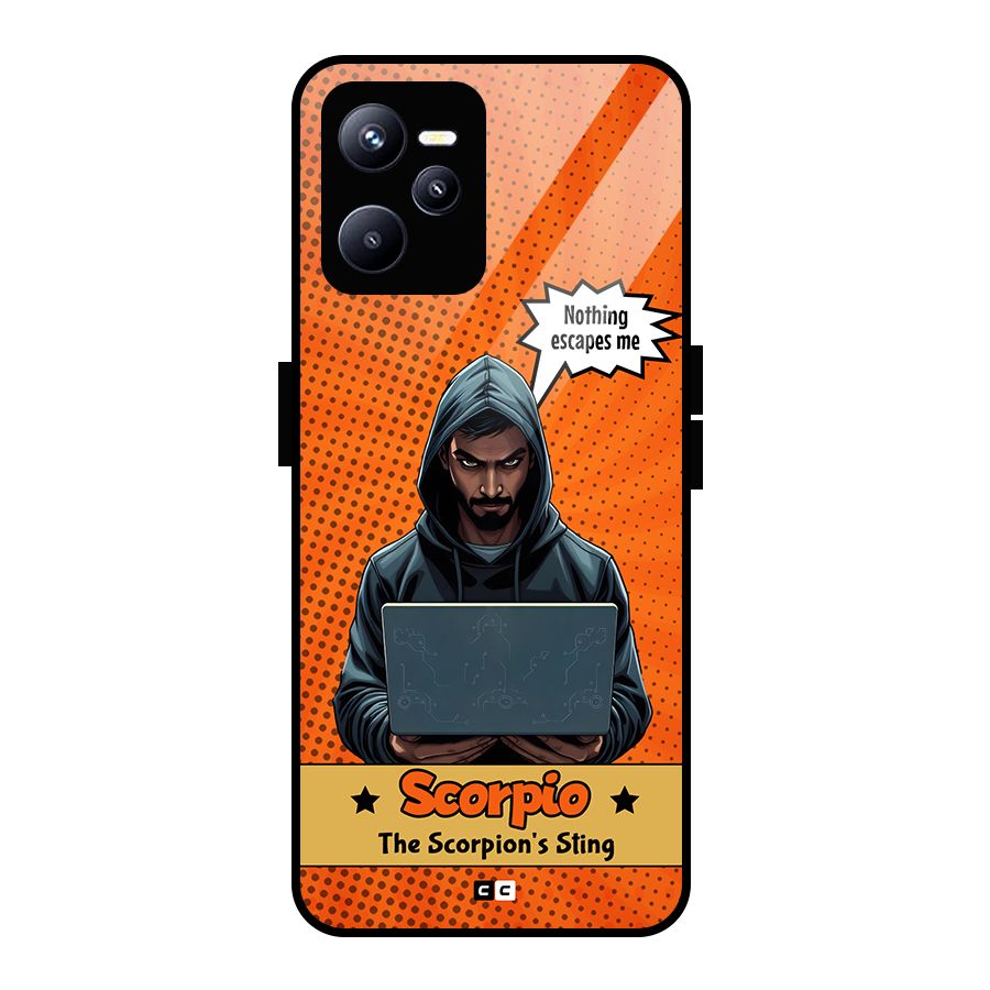 Scorpio Warning Glass Back Case for Realme C35
