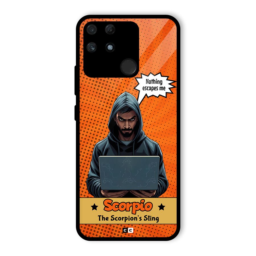 Scorpio Warning Glass Back Case for Realme Narzo 50A