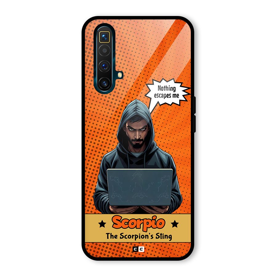 Scorpio Warning Glass Back Case for Realme X3