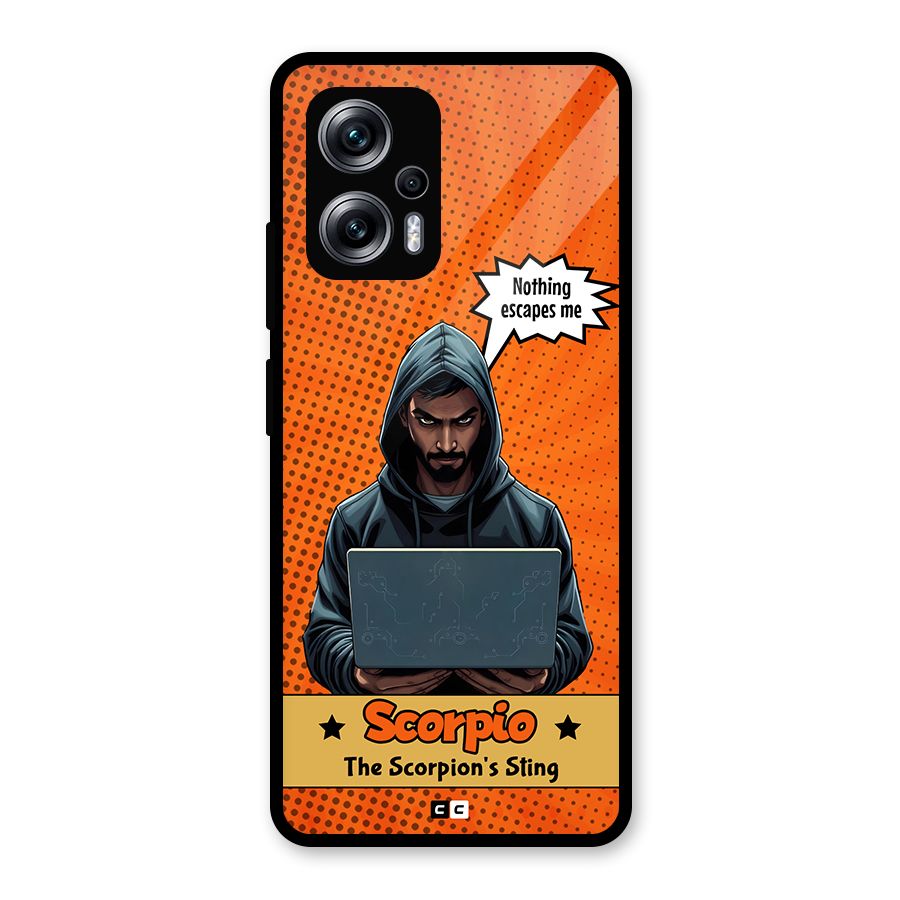 Scorpio Warning Glass Back Case for Redmi K50i