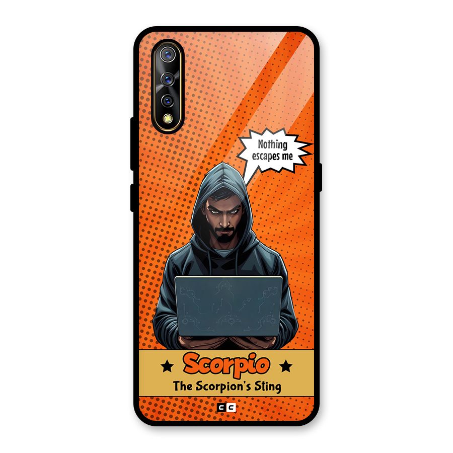 Scorpio Warning Glass Back Case for Vivo S1