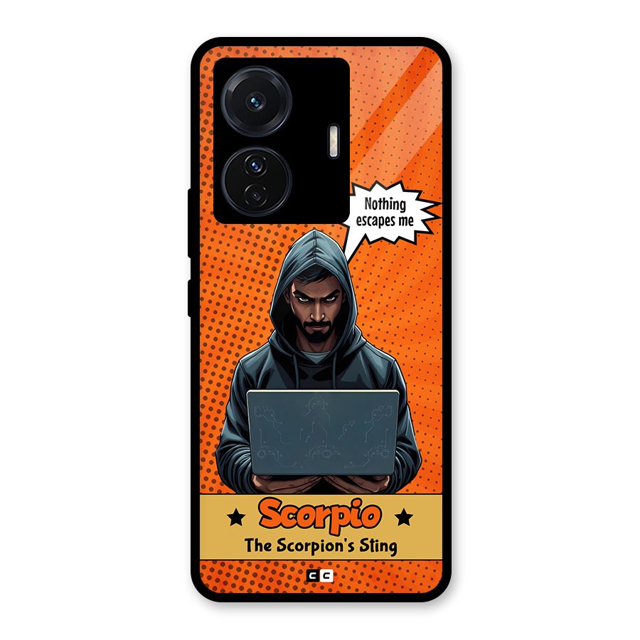Scorpio Warning Glass Back Case for Vivo T1 Pro