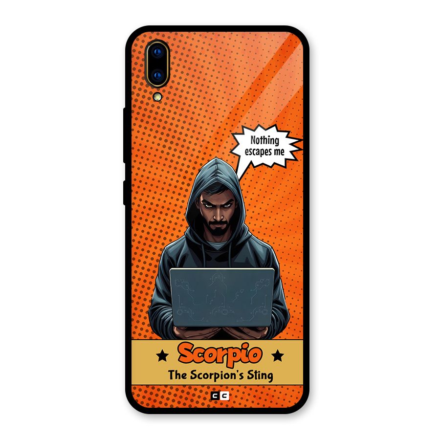Scorpio Warning Glass Back Case for Vivo V11 Pro