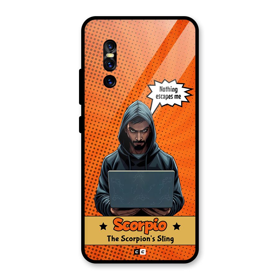 Scorpio Warning Glass Back Case for Vivo V15 Pro