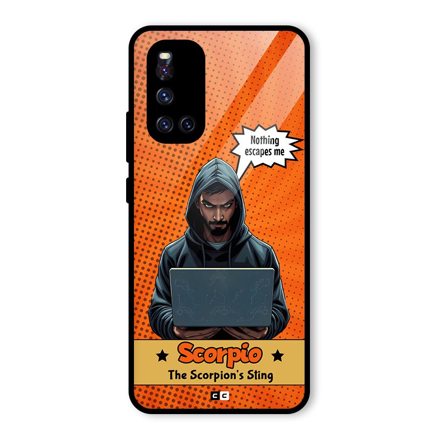Scorpio Warning Glass Back Case for Vivo V19