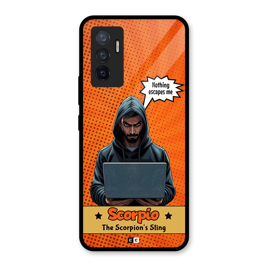 Scorpio Warning Glass Back Case for Vivo V23e
