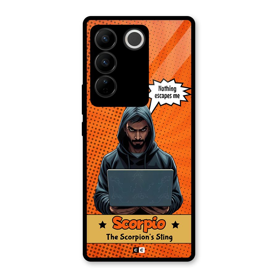 Scorpio Warning Glass Back Case for Vivo V27 Pro