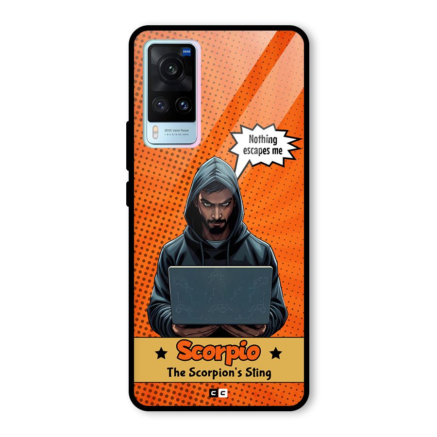 Scorpio Warning Glass Back Case for Vivo X60