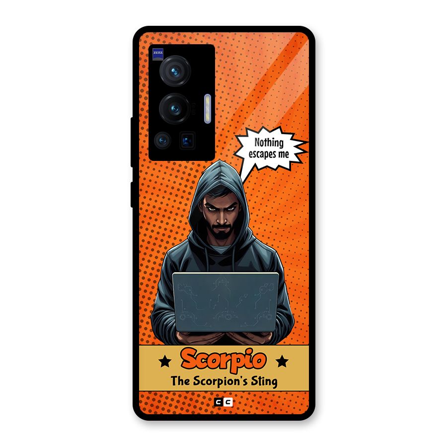 Scorpio Warning Glass Back Case for Vivo X70 Pro