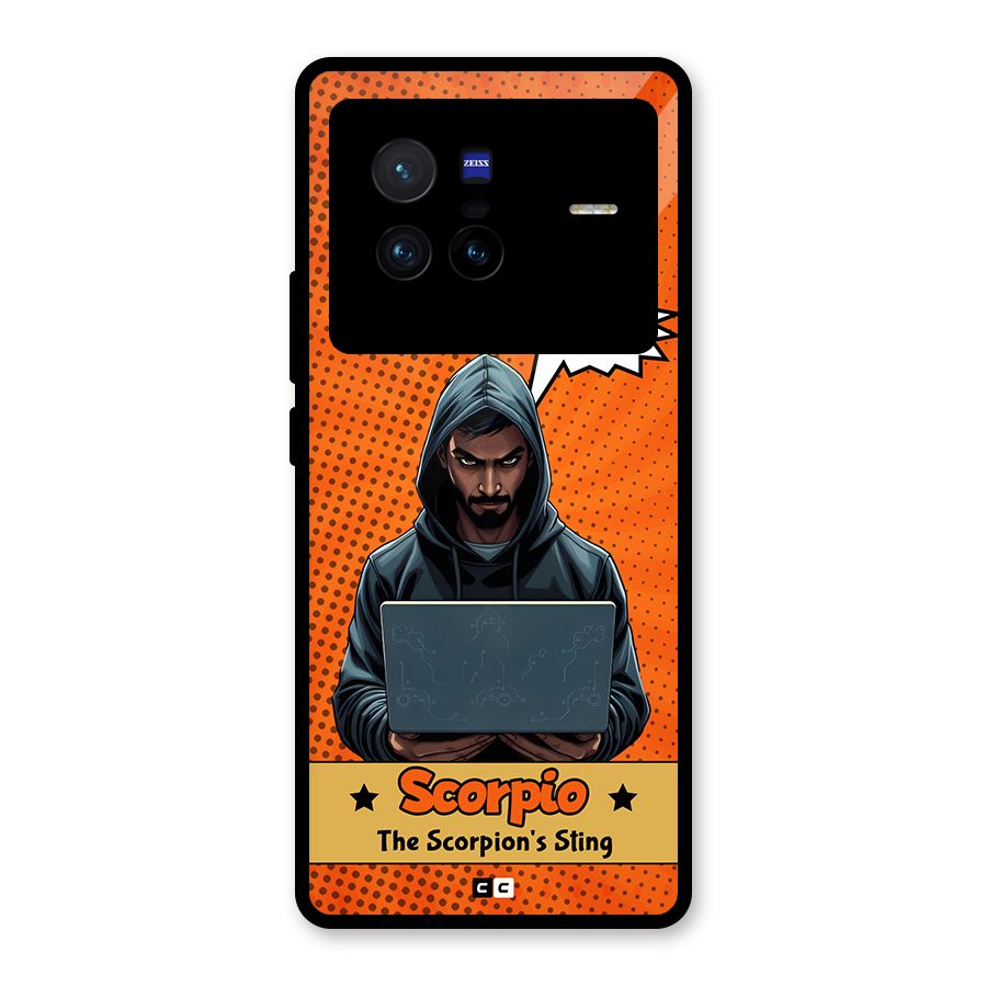 Scorpio Warning Glass Back Case for Vivo X80