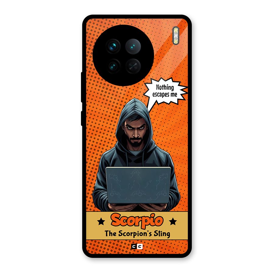 Scorpio Warning Glass Back Case for Vivo X90