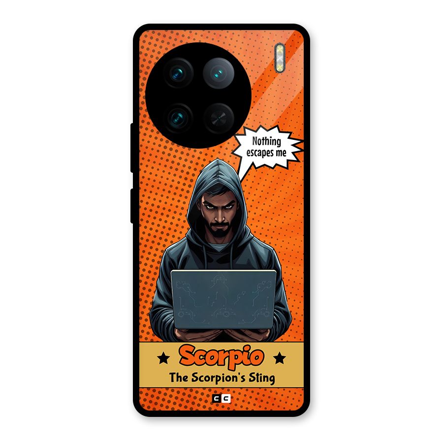 Scorpio Warning Glass Back Case for Vivo X90 Pro