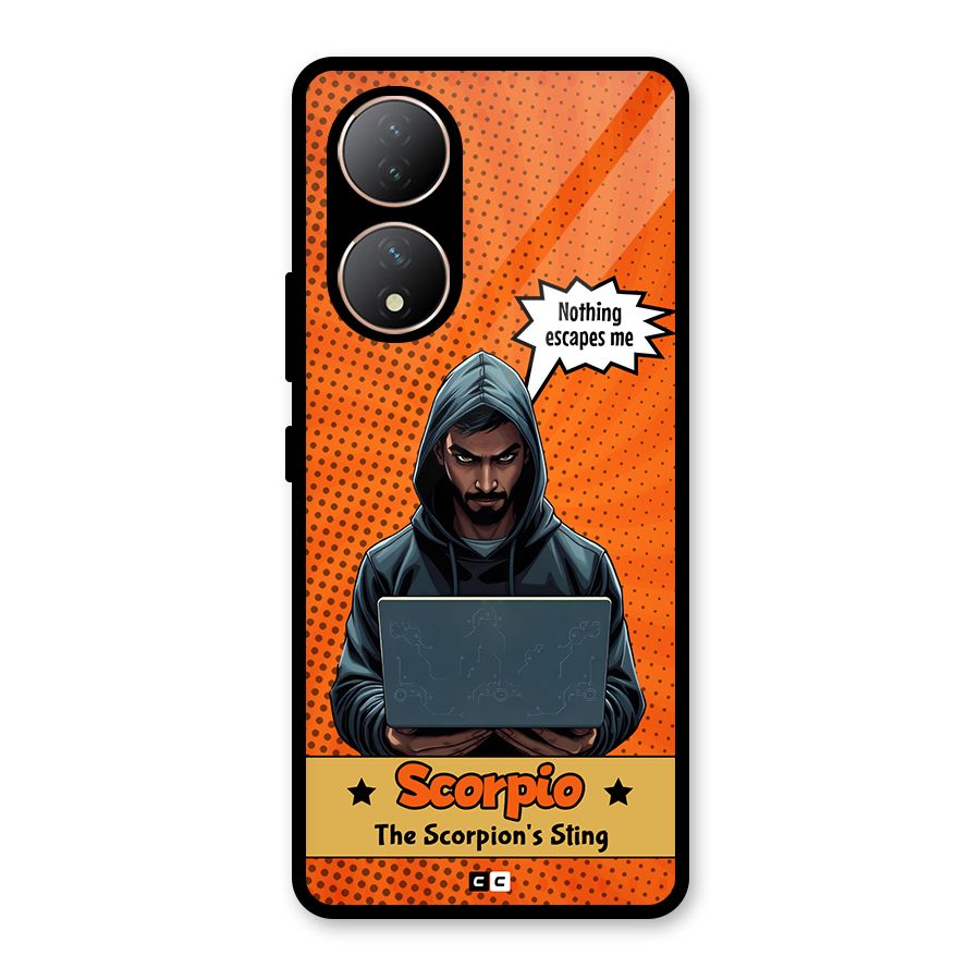 Scorpio Warning Glass Back Case for Vivo Y100