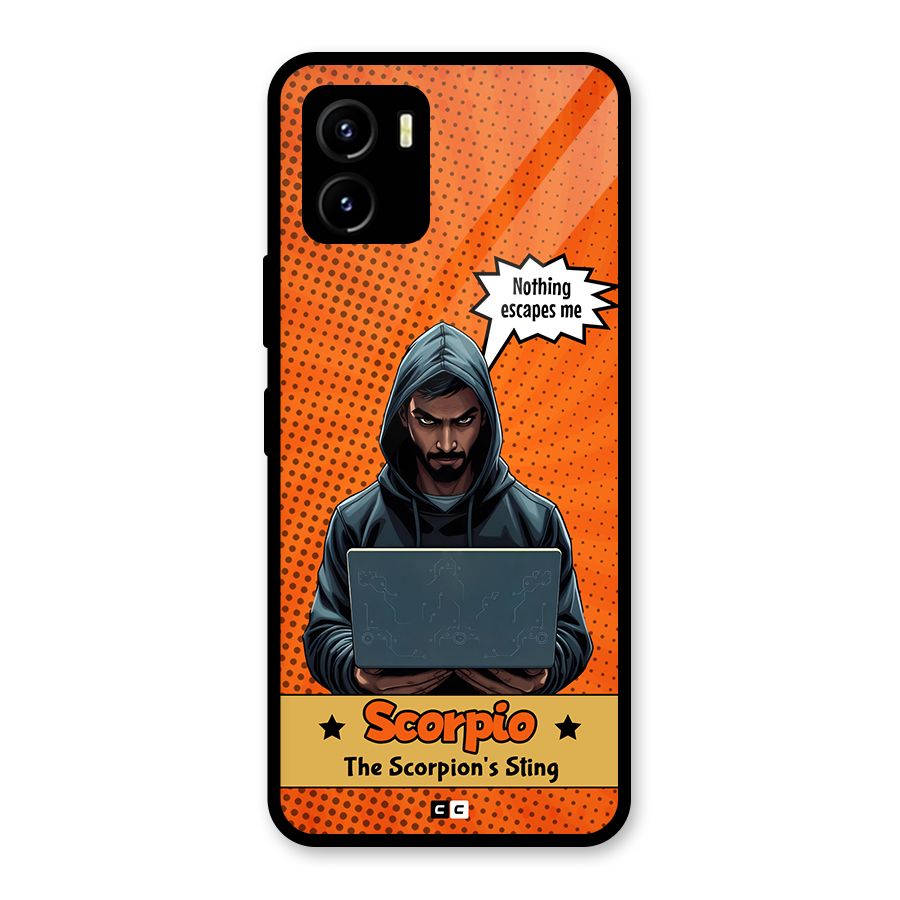 Scorpio Warning Glass Back Case for Vivo Y15s