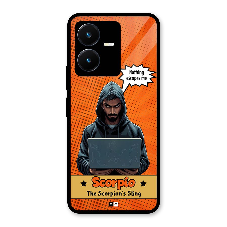 Scorpio Warning Glass Back Case for Vivo Y22