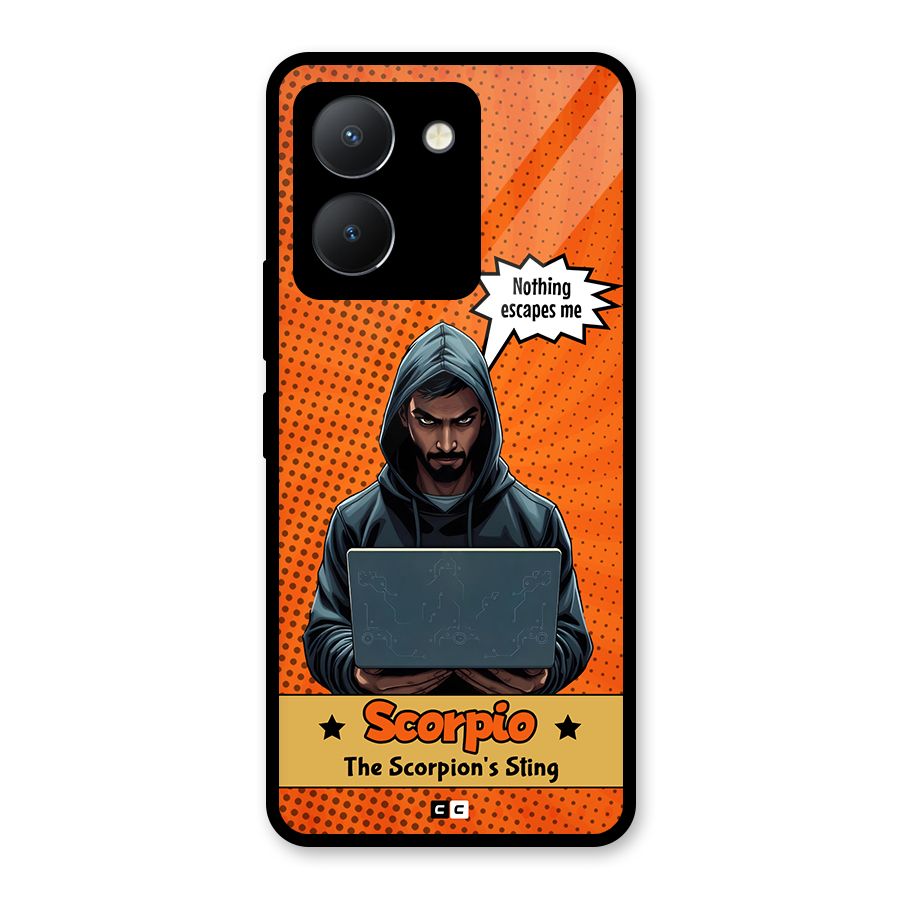 Scorpio Warning Glass Back Case for Vivo Y36