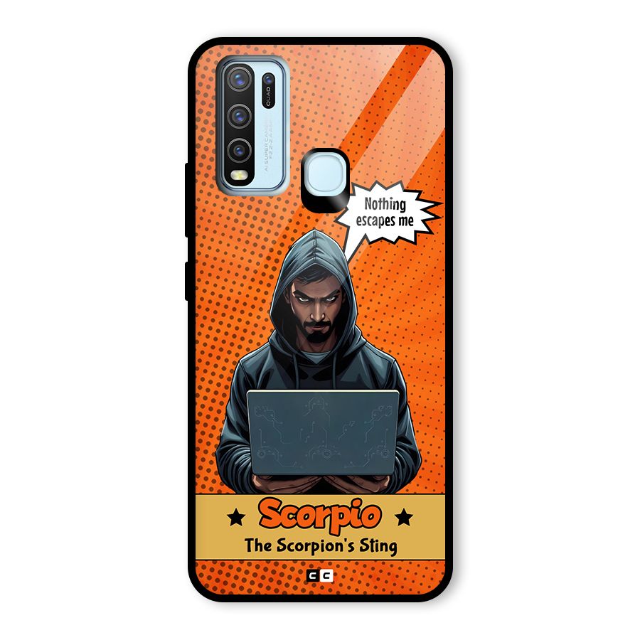 Scorpio Warning Glass Back Case for Vivo Y50