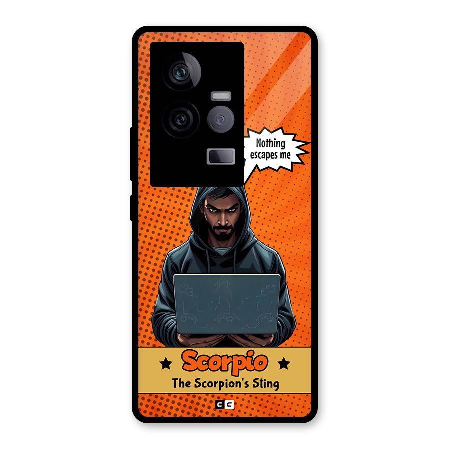 Scorpio Warning Glass Back Case for Vivo iQOO 11 5G