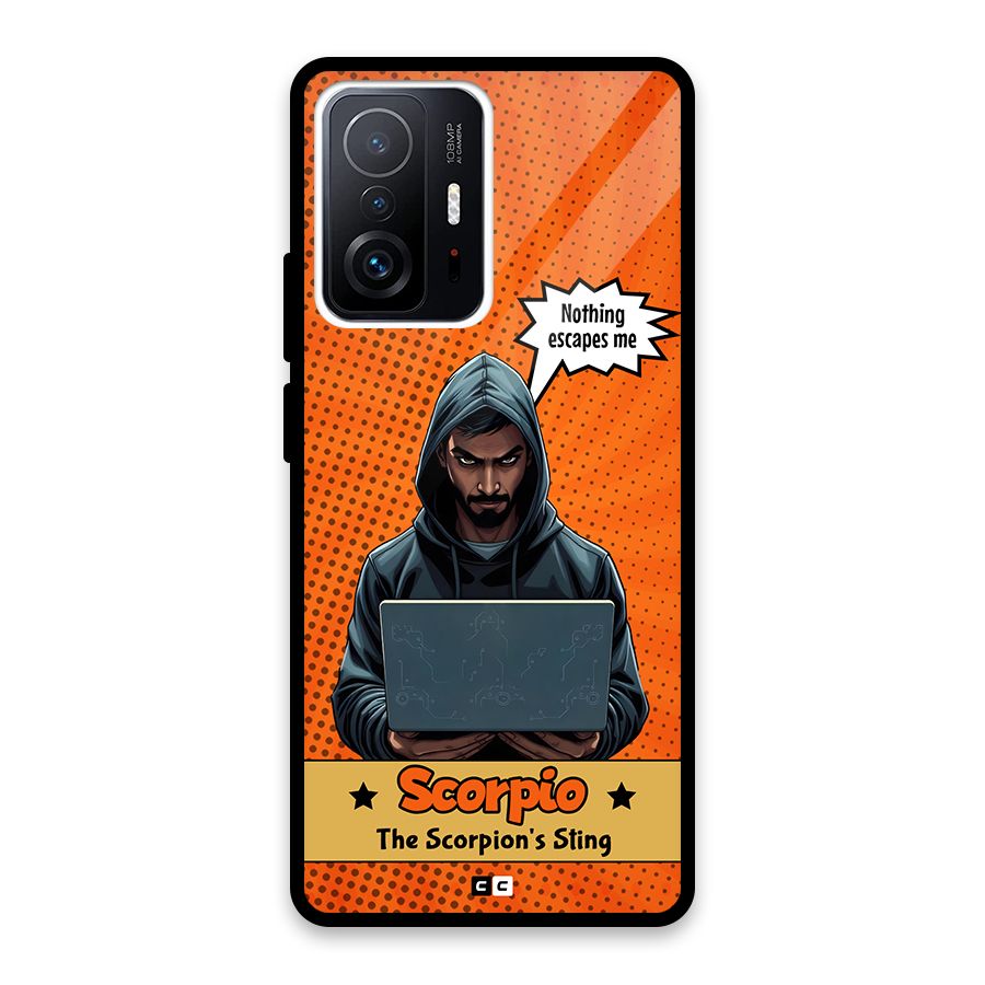 Scorpio Warning Glass Back Case for Xiaomi 11T Pro