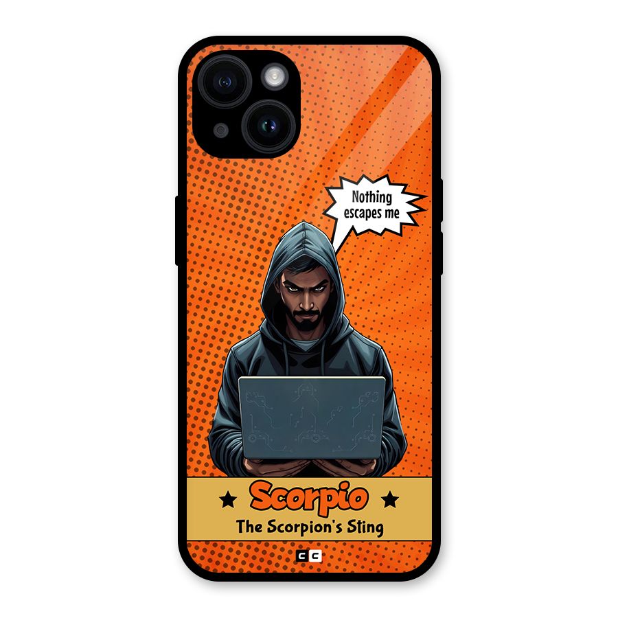Scorpio Warning Glass Back Case for iPhone 14