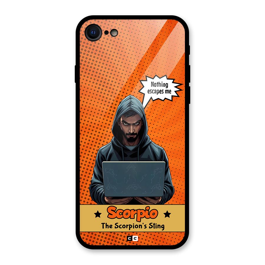 Scorpio Warning Glass Back Case for iPhone 8