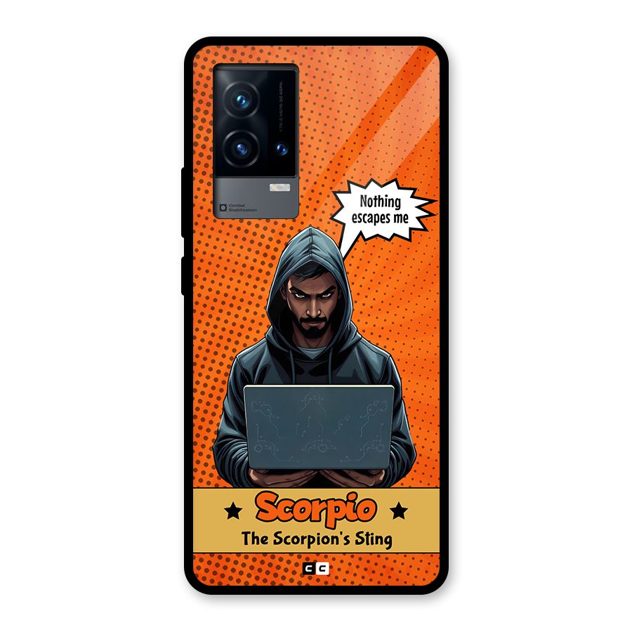 Scorpio Warning Glass Back Case for iQOO 9 5G