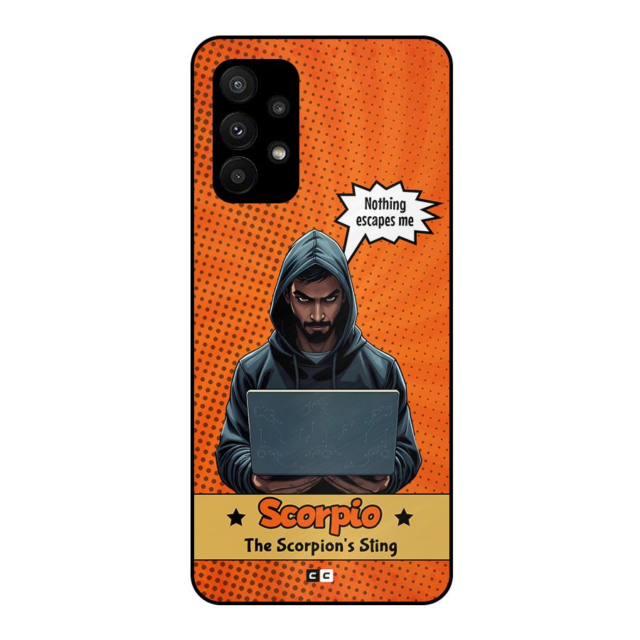 Scorpio Warning Metal Back Case for Galaxy A23