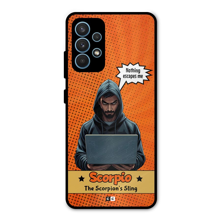 Scorpio Warning Metal Back Case for Galaxy A32