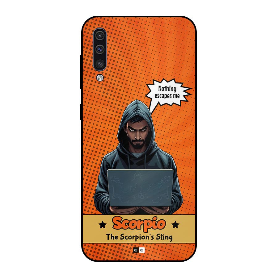 Scorpio Warning Metal Back Case for Galaxy A50s