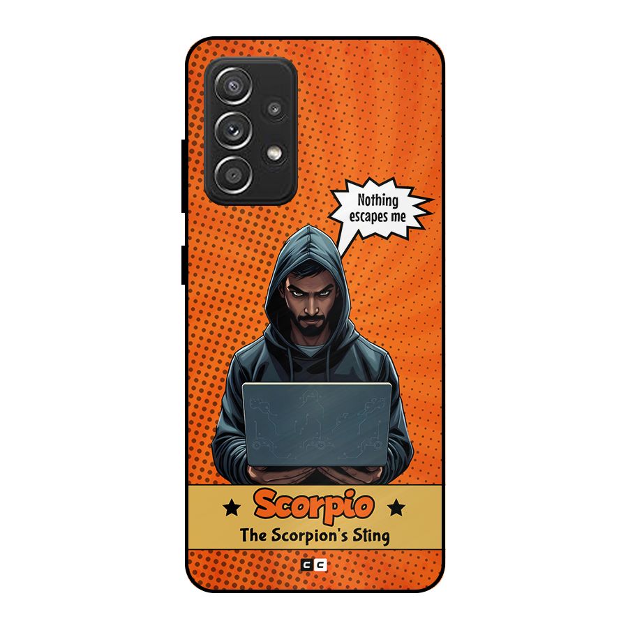 Scorpio Warning Metal Back Case for Galaxy A52s 5G