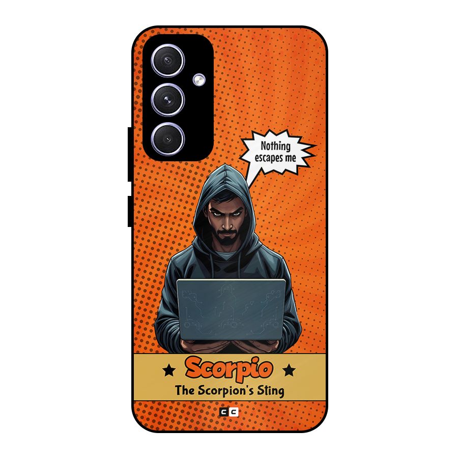 Scorpio Warning Metal Back Case for Galaxy A54