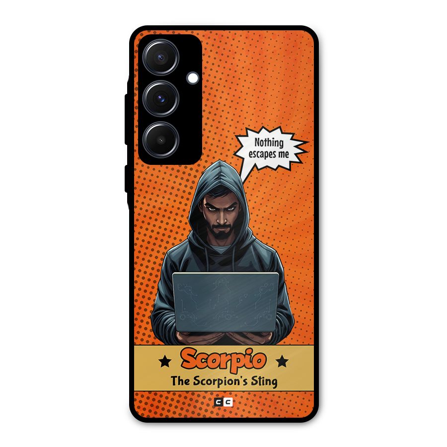 Scorpio Warning Metal Back Case for Galaxy A55
