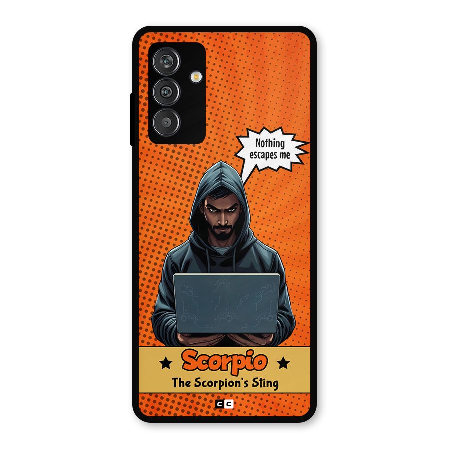 Scorpio Warning Metal Back Case for Galaxy F13