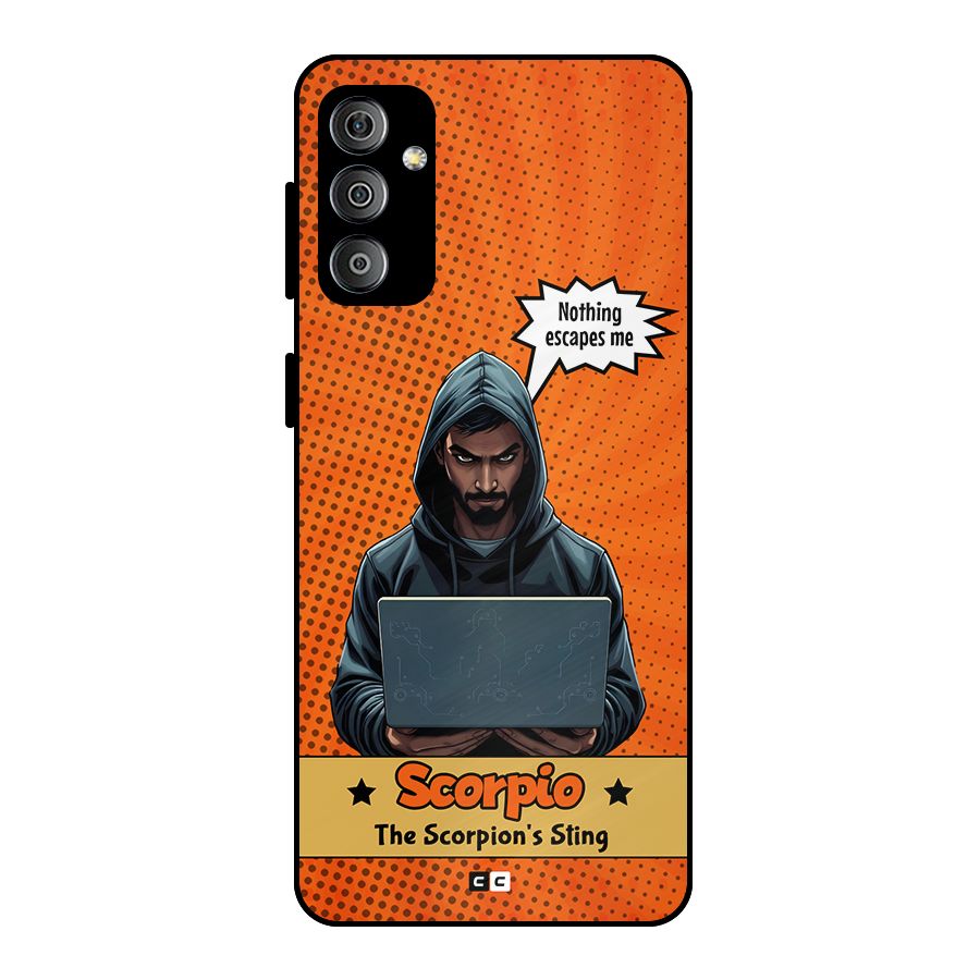 Scorpio Warning Metal Back Case for Galaxy F23