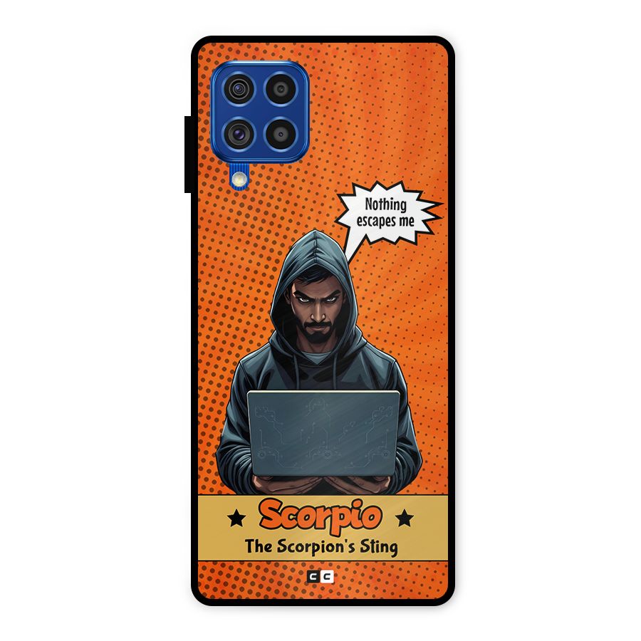 Scorpio Warning Metal Back Case for Galaxy F62