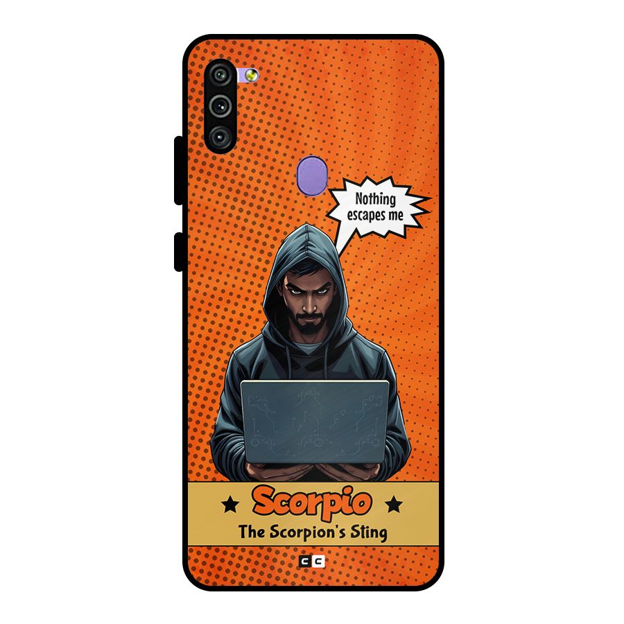 Scorpio Warning Metal Back Case for Galaxy M11
