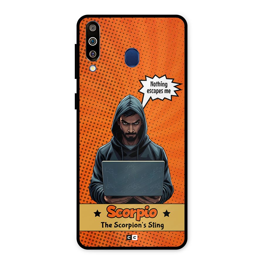 Scorpio Warning Metal Back Case for Galaxy M30
