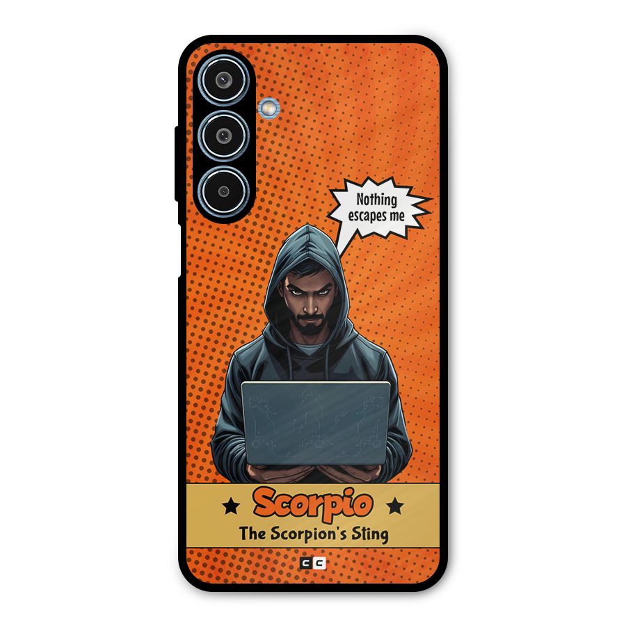 Scorpio Warning Metal Back Case for Galaxy M35