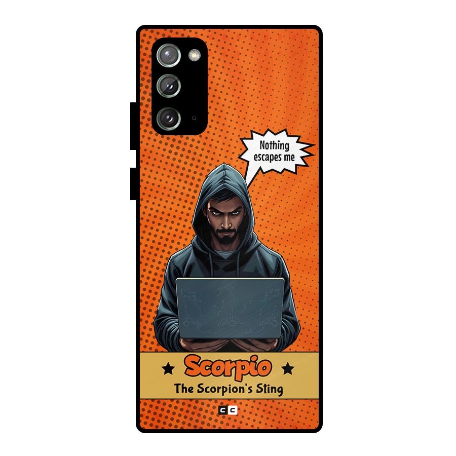 Scorpio Warning Metal Back Case for Galaxy Note 20