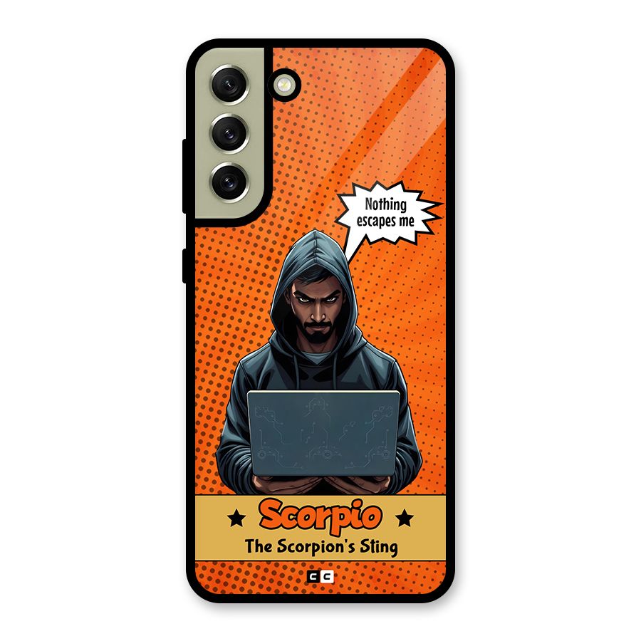 Scorpio Warning Metal Back Case for Galaxy S21 FE 5G (2023)